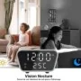 Sveglia Wi-Fi HD con Mini Telecamera Nascosta e Rilevamento Motion