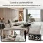 Sveglia Spia Wi-Fi 4K con Visione Notturna e Motion Sensor