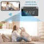 Sveglia Spia WiFi 4K con Visione Notturna e Rilevamento Movimenti