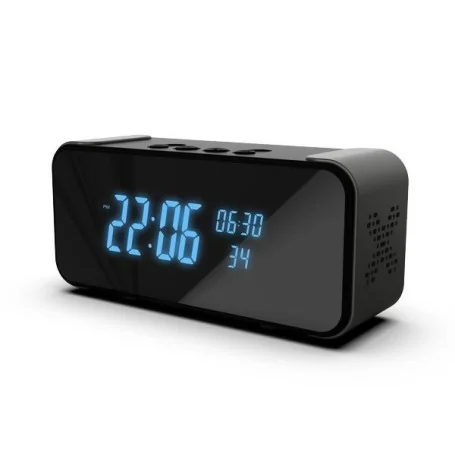 Sveglia spia 4K Wi-Fi con visione notturna e speaker Bluetooth