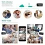 Sveglia spia 4K Wi-Fi con visione notturna e speaker Bluetooth