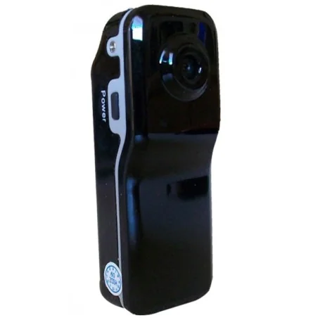 Mini Videocamera Nera Compatta con Avvio Vocale e USB