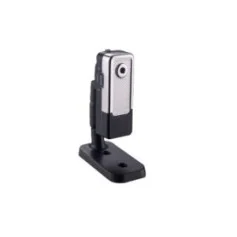 Mini videocamera argento con rilevamento, USB e supporto SD
