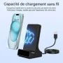 Stazione di ricarica con videocamera nascosta Wi-Fi 2K discreta