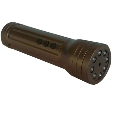 Torcia LED Spia con Videocamera HD Nascosta e Audio Discreto