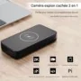 Power bank 2K con videocamera nascosta e rilevatore notturno