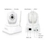 Videocamera IP Wi-Fi 1080p rotante con visione notturna