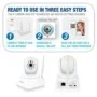 Videocamera IP Wi-Fi 1080p rotante con visione notturna