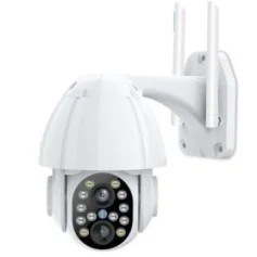 Telecamera Wi-Fi Rotante 1080P con Zoom 4X e Visione Notturna