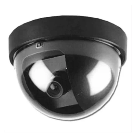 Finta telecamera dome con LED rosso, effetto reale dissuasivo