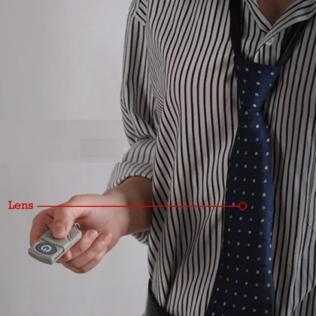 Cravatta elegante con microcamera nascosta e memoria da 4GB