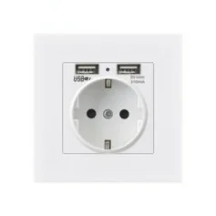 Presa a muro spia Full HD con USB e controllo da app