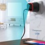Presa USB spia 4K con visione notturna e rilevamento movimenti